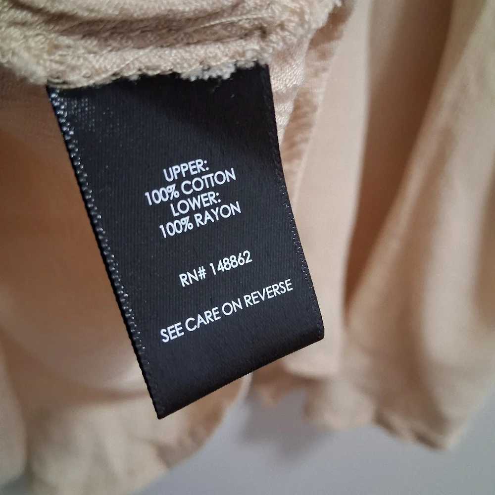 Torrid Crepe Open Balloon Sleeve Top Cardigan Oatmeal Beige Size 0 / Large - Picture 6 of 6